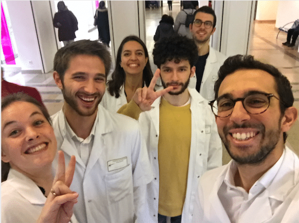 Une partie de l’équipe lors d’un déplacement à l’ICANS, l’Institut de Cancérologie Strasbourg Europe